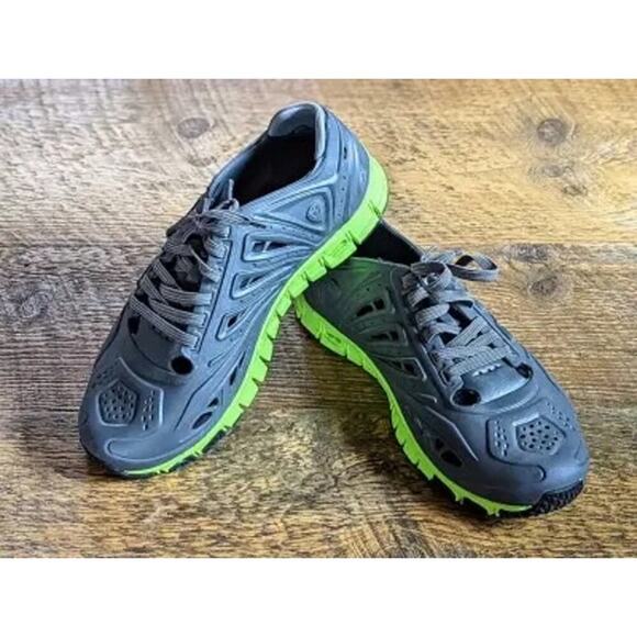 Crosskix APX Charcoal Lime Hybrid Water Shoes Submersible Quick-Dry Sneakers - Picture 2 of 10